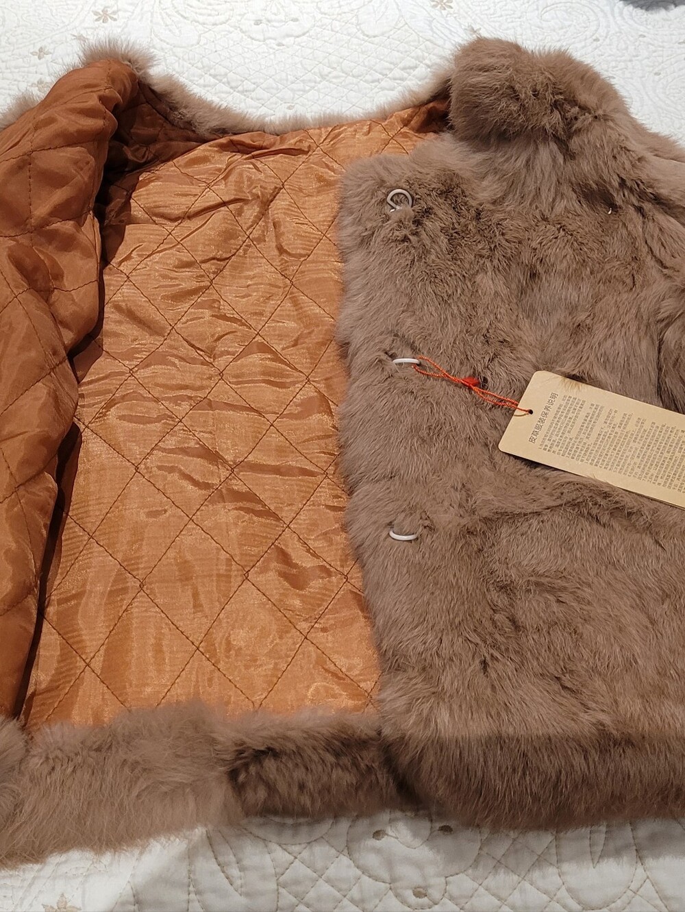 Genuine Rabbit Fur Short Cardigan - Picture 5 of 7